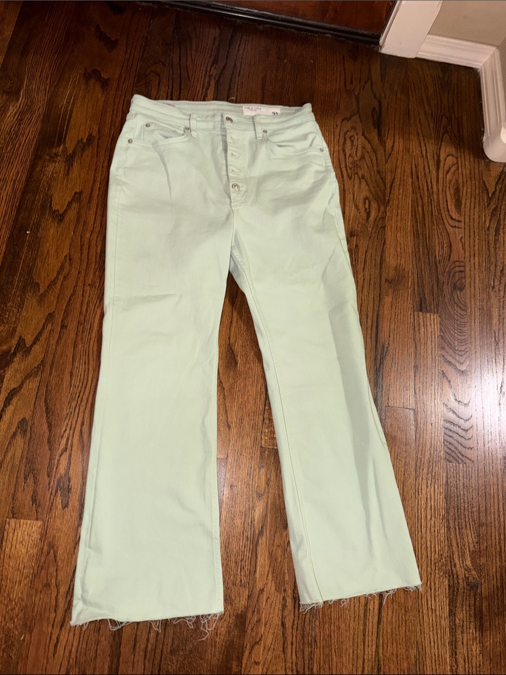 Rag and Boone Light Mint Women's Flared Jeans